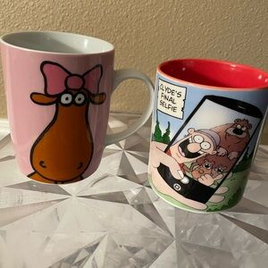 Clyde Tundra Comic Alaska Mug & Stone Age Canada Mug New